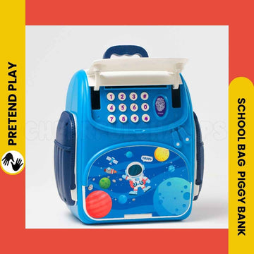 School Bag ATM Piggy Bank – Fun Financial Learning for Kids