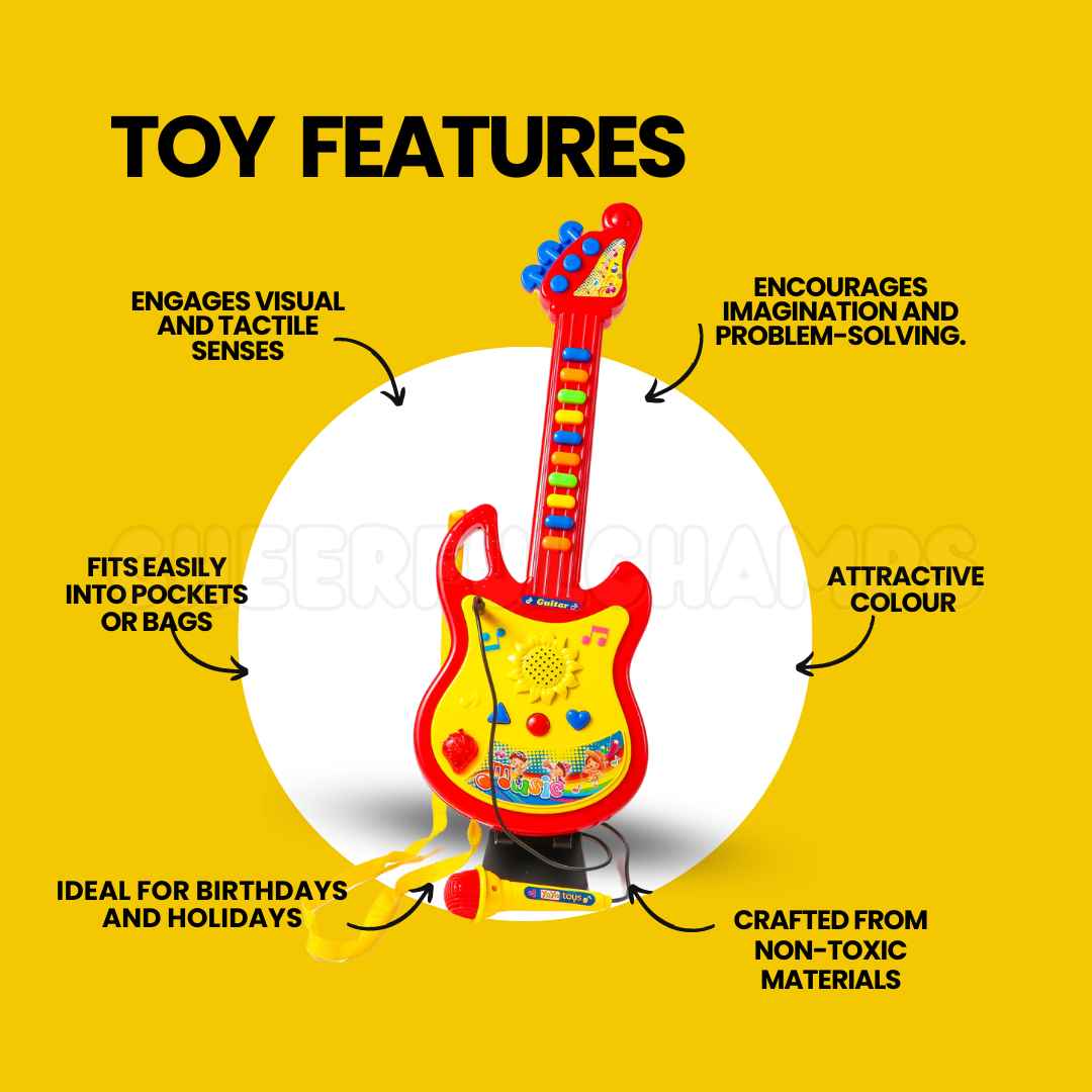 Magical Musical Guitar with Microphone: Best Creative Gift for Kids