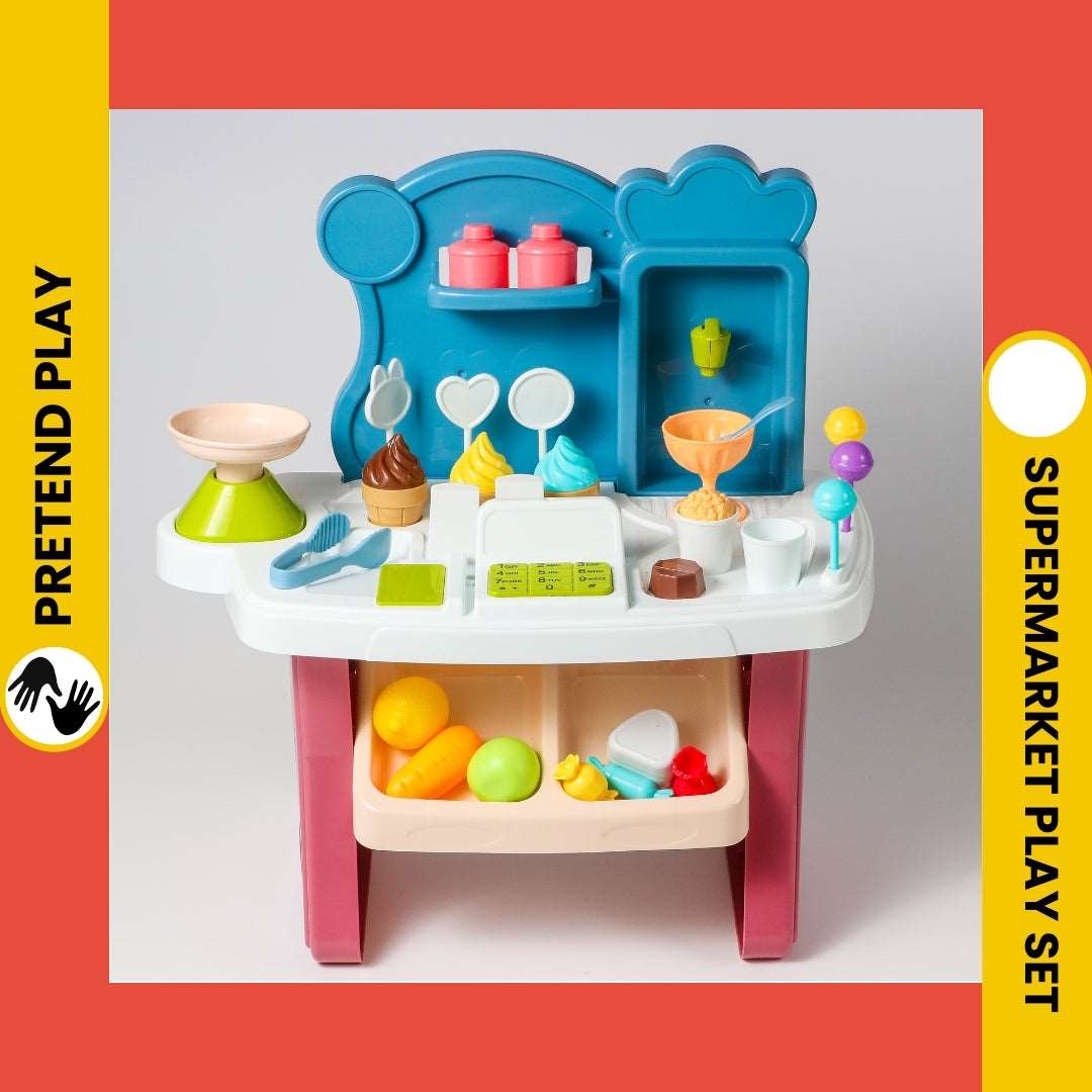 Supermarket Play Set for Kids | Fun & Educational Pretend Play Cash Register Toy