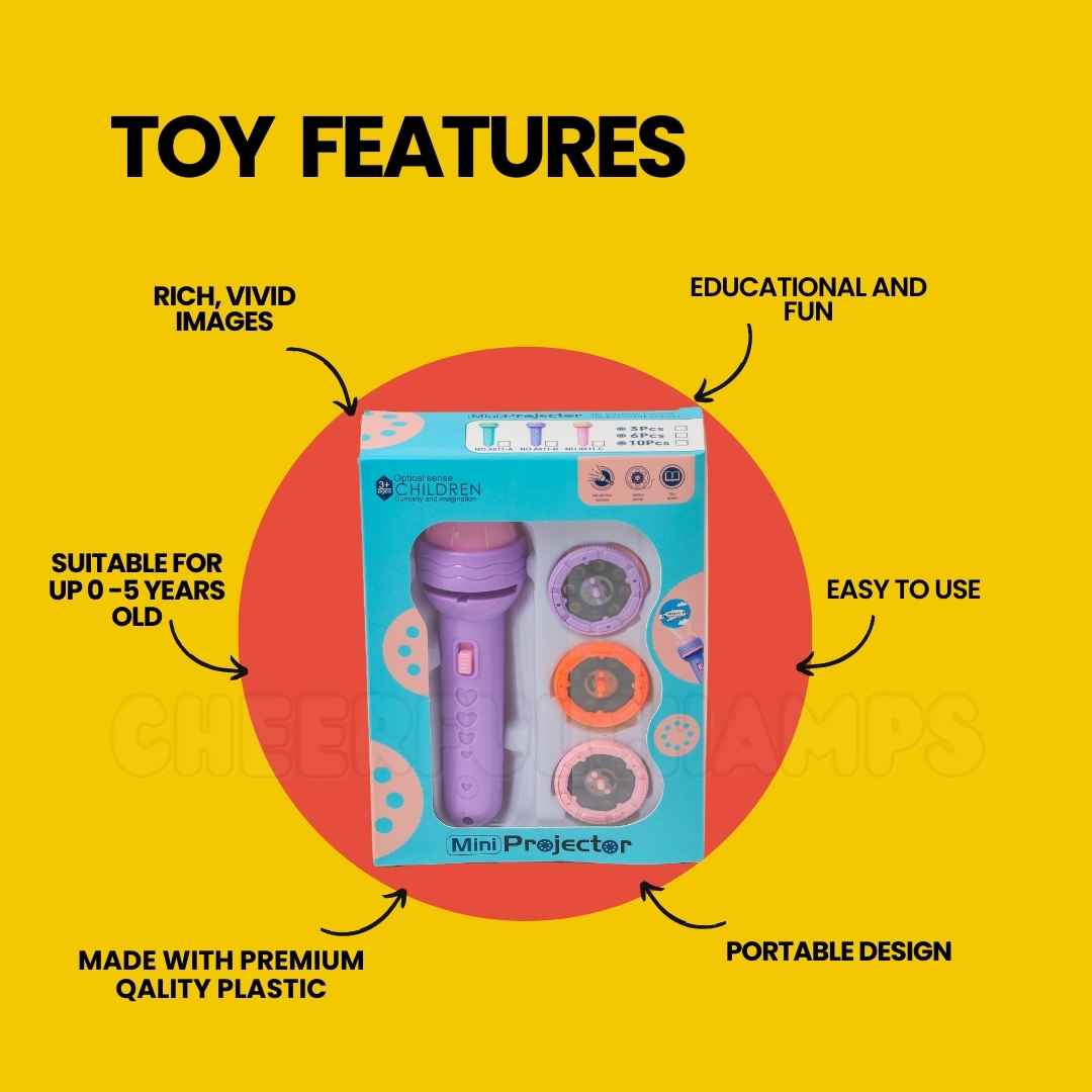 Kids Slide Show Flashlight Projector – Educational and Imaginative Toy for Kids