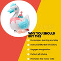 Interactive Egg Laying Swan Musical Toy with Lights and Music
