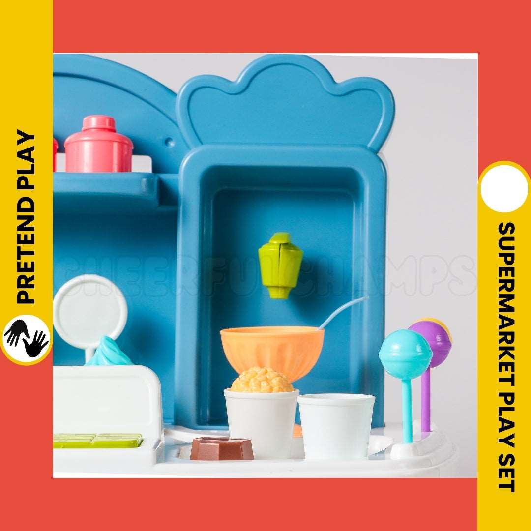 Supermarket Play Set for Kids | Fun & Educational Pretend Play Cash Register Toy