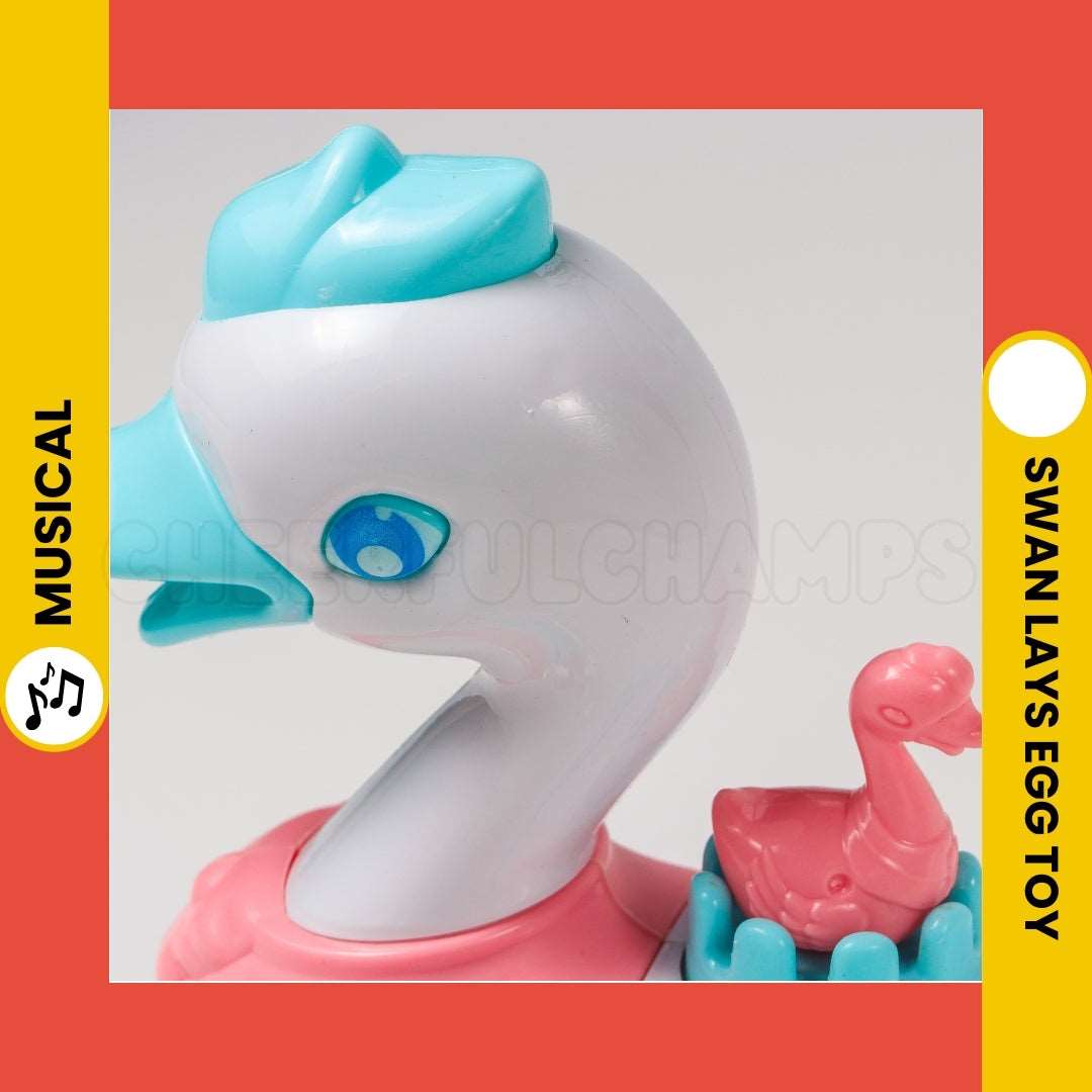 Interactive Egg Laying Swan Musical Toy with Lights and Music