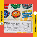 Beyblade Battle Set – 4 Spinning Tops and Handle Launcher