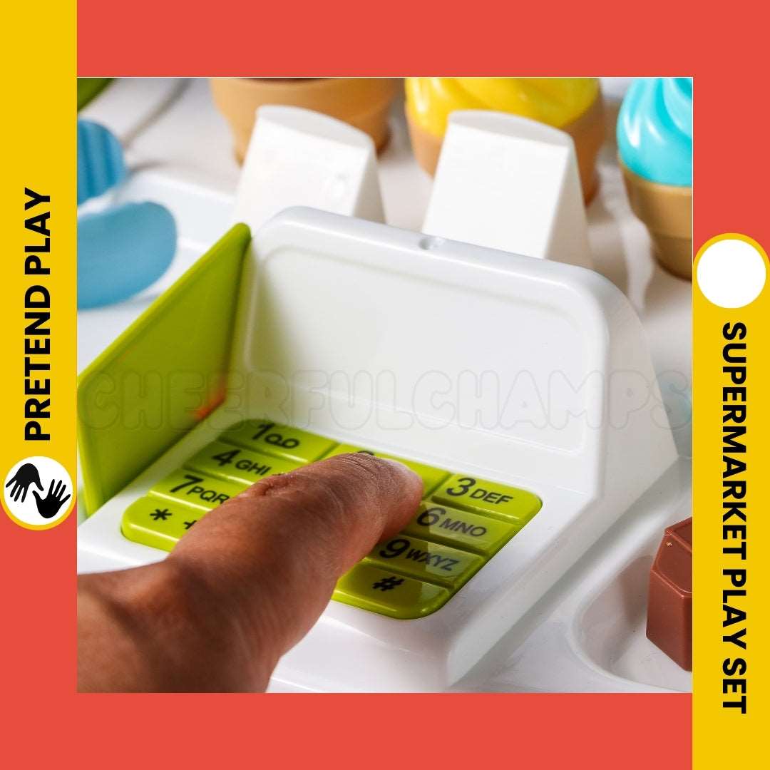 Supermarket Play Set for Kids | Fun & Educational Pretend Play Cash Register Toy