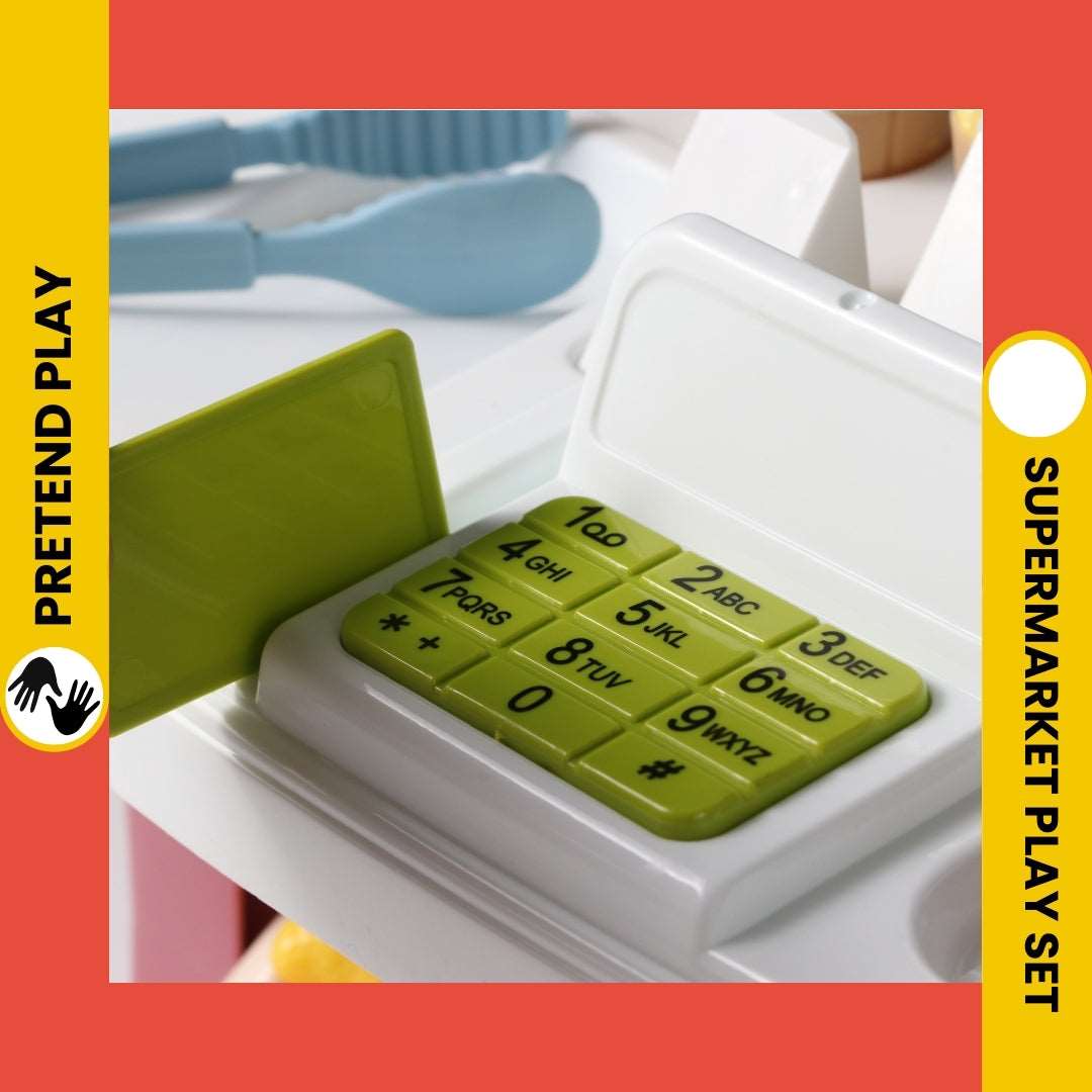 Supermarket Play Set for Kids | Fun & Educational Pretend Play Cash Register Toy